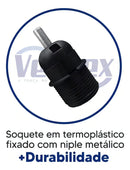 Ventilador de teto Ventex Yris com 3 pás de Madeira mogno estrutura preto/mogno, 1.015m de diâmetro