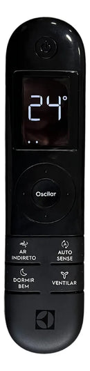 Controle Ar Split Inverter Electrolux Color Adapt Com Wifi + Cor Preto