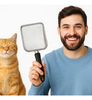 Pá Higiênica Para Gatos Em Aço Inox Com Malha De 2,8 Mm Ideal Para Areia Granulada Namave