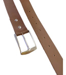 Kit 3 Cintos Social Masculino Plus Size 1,60 Fivela Metal Cor Preto, Marrom e Caramelo Tamanho 120