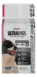 Petlike Ultra Pads tapete higiênico com carvão ativado 80x60cm 30 unidades