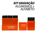Kit Marcador Punção Alfanumérico 36 Peças 2mm Letras/números