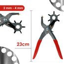 Alicate Vazador Furador Chinelo Couro Eva Cinto 6 Furos Arte