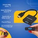 Conversor Adaptador De Vídeo Hdmi Macho Para Vga Femea Gurumania
