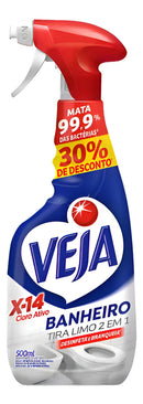 Veja X-14 Tira Limo 2 Em 1 Spray - 500 g - Unidade - 1 - 500 mL - Original (Cloro Ativo)