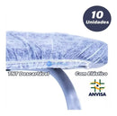 10 Lençol Descartável Maca Hospitalar 90x220 Tnt C Elástico