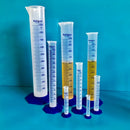 Kit 5 Proveta Graduada De Plástico 100ml Com Base - Nalgon