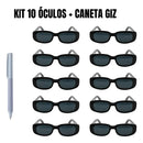 Kit 10 Óculos Festa Retro Casamento Evento Balada Desped Preto