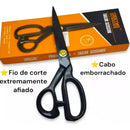 Tesoura Profissional de Alfaiate Tecelão VBS Brasil Corte Costura 9 Polegadas Cor Preto Eva Artesanato Tecido Arte Em Geral