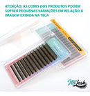 Cílios Nagaraku Fios Y Marrom Volume Brasileiro 0.07 D Mix 8/14mm Cor Marrom