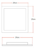 Painel Led Alu 24w 4000k Emb. Quadrado 110v/220v 30cm Avant Estrutura Branco