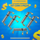 Kit 5 Resistência Maxi Ducha / Torneira Versátil 5500w 220v Metal Similar Ao Original Lorenzetti