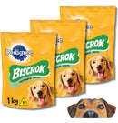Kit 3 Petisco Para Cães Adultos Pedigree Biscrok Multi 1kg