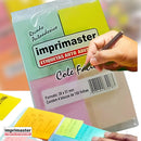 Kit 40 Blocos Recados Cole Fácil 38x50mm Colorido 100fls Cor Amarelo Verde Laranja Rosa Pasteis