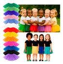 Saia Tule Criança Colorida C/brilho Festa Carnaval  Lilás 30cm