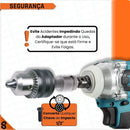 Kit Mandril Chave 1/2 Rosca 1,5-13mm + Adaptador De Impacto