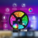 Fita Led Rgb 5050 16 Milhões De Cores Controle Via Bluetooth E App, Controle Infravermelho Ip65 5 Metros Dc5v