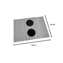 Kit 2 Uni Esteira Porta Copos Suporte Braço Sofá Mdf Cinza Cinza