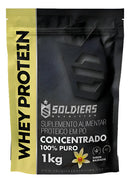 Whey Protein Concentrado 1Kg Sabor Baunilha Soldiers Nutrition