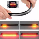 Lanterna 48 Led Fita Flexível Moto Pisca Luz Freio Custom