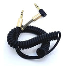 Cabo Auxiliar Espiral P2 + P2 Stereo Audio Mp3 Reforçado