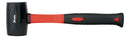 Martelo De Borracha Preta 50 Mm 225 G Cabo Fibra De Vidro