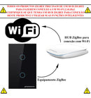 Interruptor Inteligente Zigbee Novadigital 2 Teclas Botões Touch Tuya Smart Life Alexa Google 110v 220v Bivolt Preto