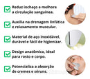 Gua Sha Inox Anti Idade Skincare Drenagem Facial E Muscular