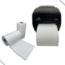 Kit 10 Rolos De Etiqueta 100x50 10x5 Couche Adesiva Zebra Cor Branco Desenho Impresso Sem Desenho