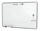 Lousa Quadro Branco Alumínio 40x30 + Apagador +4 Canetas