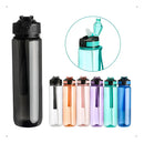 Garrafa Água 1 Litro Academia Tampa Trava Seguranç Verde-claro