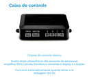 Kit Sensor de Estacionamento Preto 18mm Universal Ré Sinal Sonoro First Option