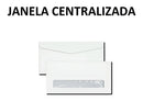 Envelope Carta 11,4x22,9 Cm Branco Com Janela 75g C/1000 Un Cor Branco Nome Do Desenho Oficio