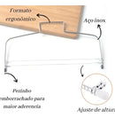 Cortador Alinhador De Bolo Facil De Cortar 2 Linhas Aço Inox