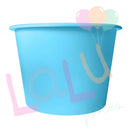 Kit 30 Balde De Pipoca 1,5l Lembrancinha Festa Baldi Azul Bebê