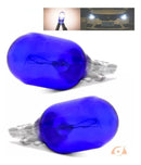 Par Lâmpada T10 W5w Pingo Halogeno Super Branca 12v Azul