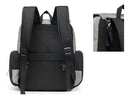 Mochila Maternidade Bolsa Mamãe Bebê Multifunção Grande Cor Cinza/preto