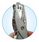 Alicate Furador Perfurador 1 Furo Papel Escritório Cor Alumínio Forma da perfuração Redonda