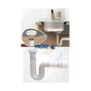 Sifão Sanfonado Tubo Flexível Multiuso Universal Para Pias Lavatórios Cubas Branco Tigre