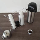 Suporte Porta Copos Descartáveis 80/200ml Organizador Com Porta Colherzinha