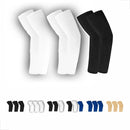 Kit 03 Par Manguito Proteção Solar Braço  02 Branco - 01 Preto