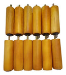 Pé Cama Box Bau Queen King 12 Peças Fixas Mel 12 Cm Mel