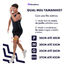Kit 2 Joelheiras Articulada Compressão Ortopédica Crossfit Alivia Patelar Dor Joelho Proteção Perna Tamanho G