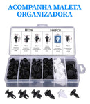 Clipe Fixação Carro 100pcs Painel Pára-lamas Rebite Plástico