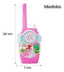 Walk Talk Rádio Comunicador Infantil Meninas Princesa