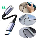 Cabo Adaptador Tipo-c Para P2 Fone De Ouvido