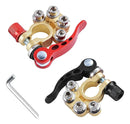 2 Conector Terminal Bateria Dourado Bateria C/ Engate Rápido Carro Par