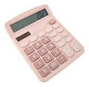 Calculadora Dexin Bts DX-837B Solar De Mesa Escritório Calculadora De Mesa Cor Rosa-claro