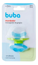 Chupeta Mordedor Massageador De Gengiva Bebê 5822 - Buba Cor Azul
