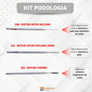 Bisturi Podólogo Kit 208, 214 E 254 Formão Desencravar Unha